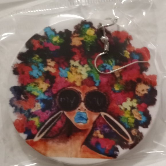 Afrocentric Black Pride Women's Earrings - Picture 1 of 4